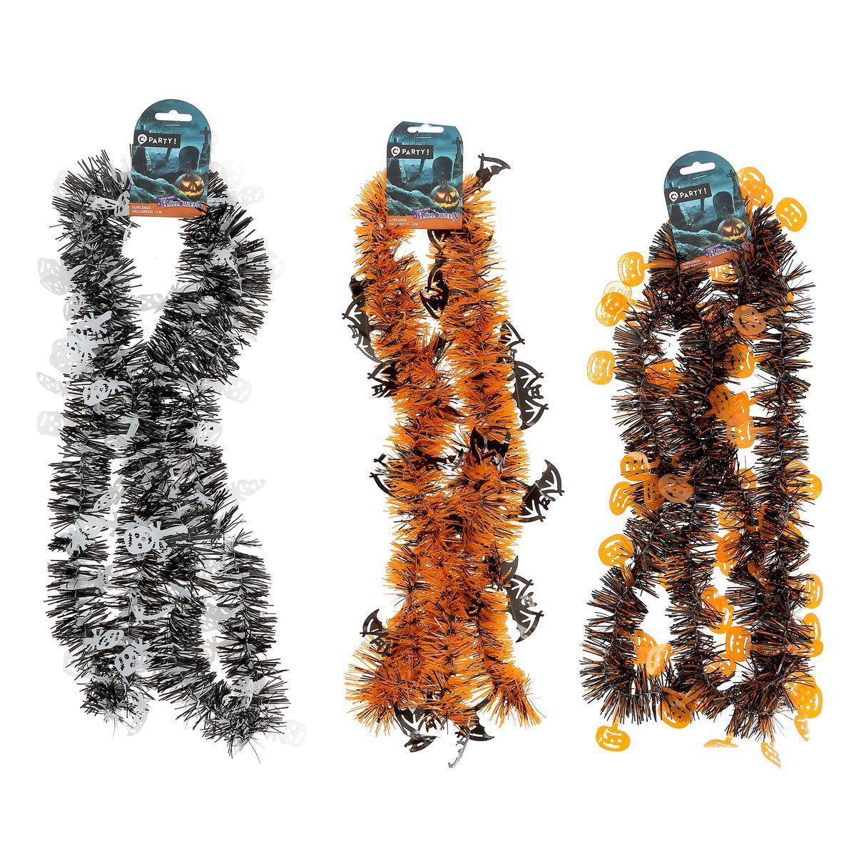 Guirlande scintillante d'Halloween - ø 9 x L 200 cm - Différents modèles