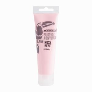 Tube de peinture - Acrylique - 100 ml - Rose