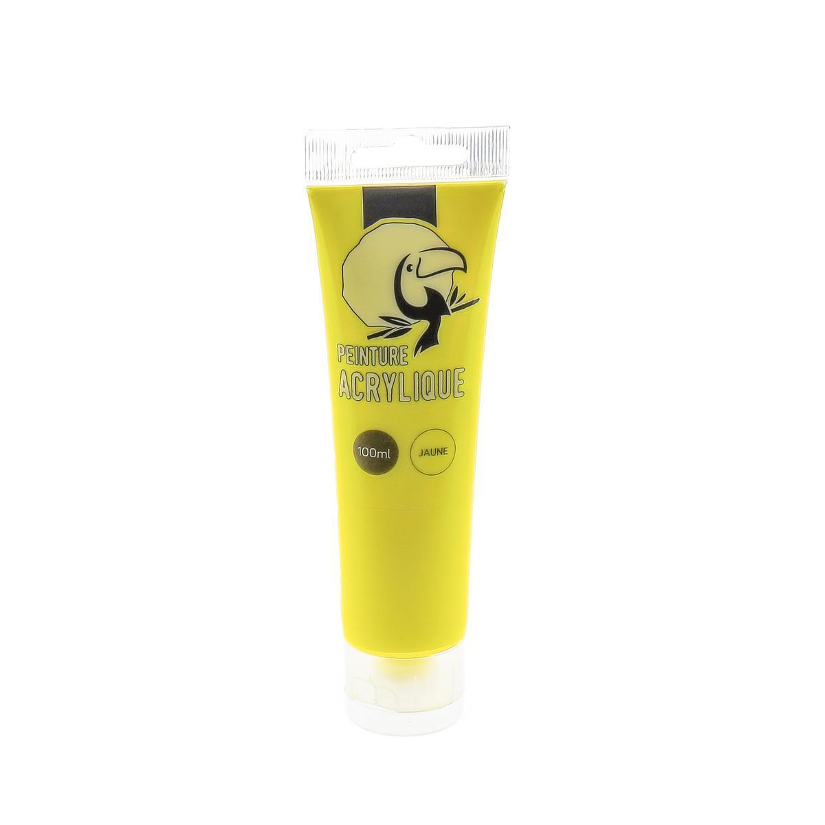 Peinture acrylique - 100 ml - Jaune