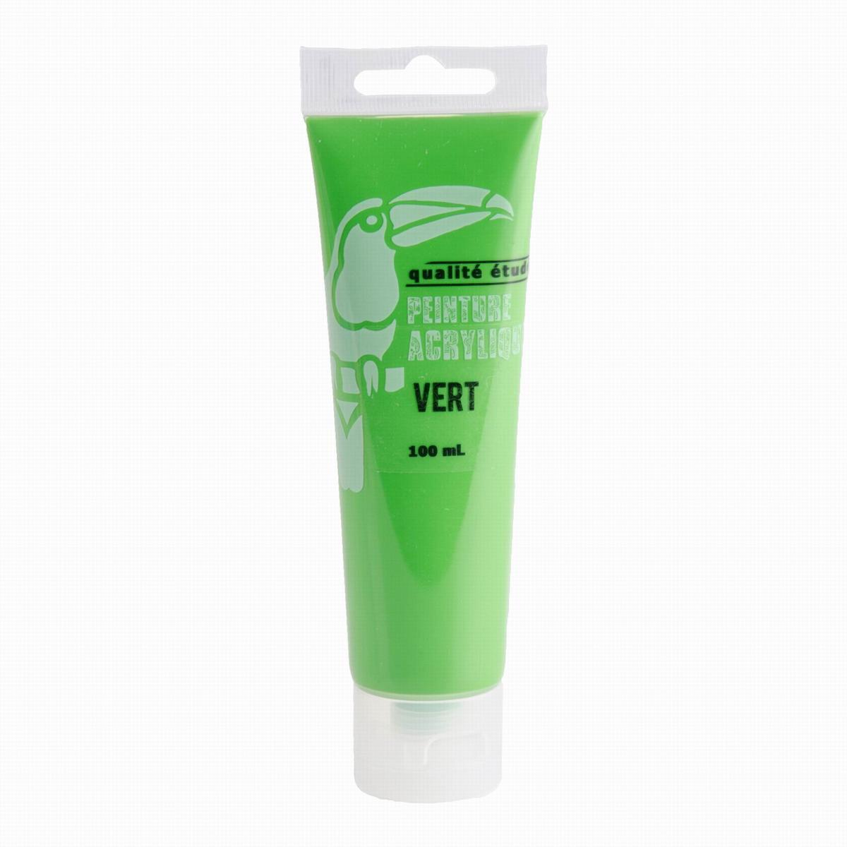 Tube de peinture - Acrylique - 100 ml - Vert foncé