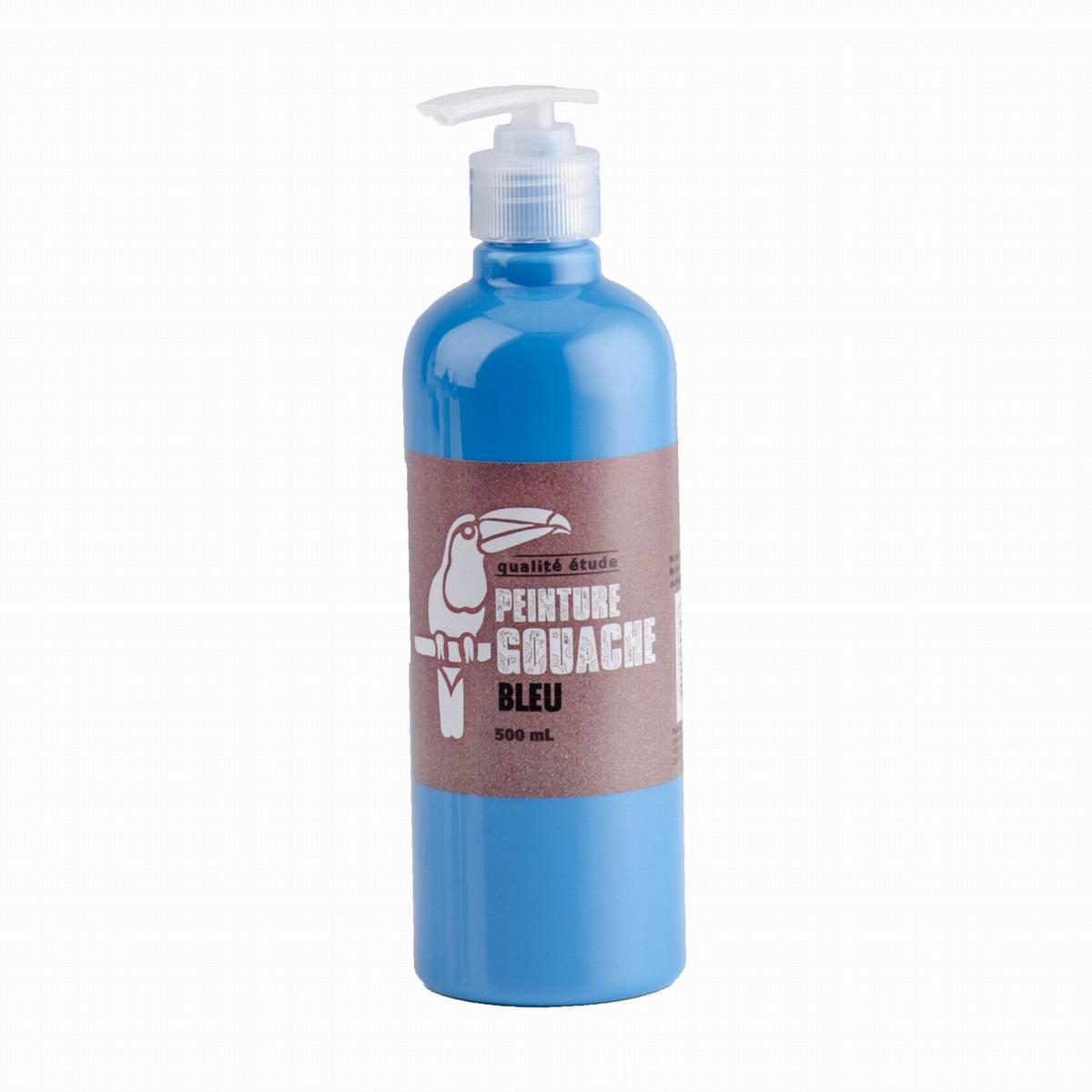 Peinture gouache - 500 ml - Bleu