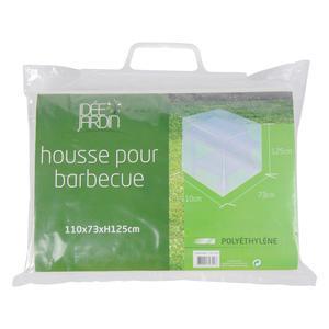 Housse de barbecue - 110 x 73 x 126 cm - Transparent