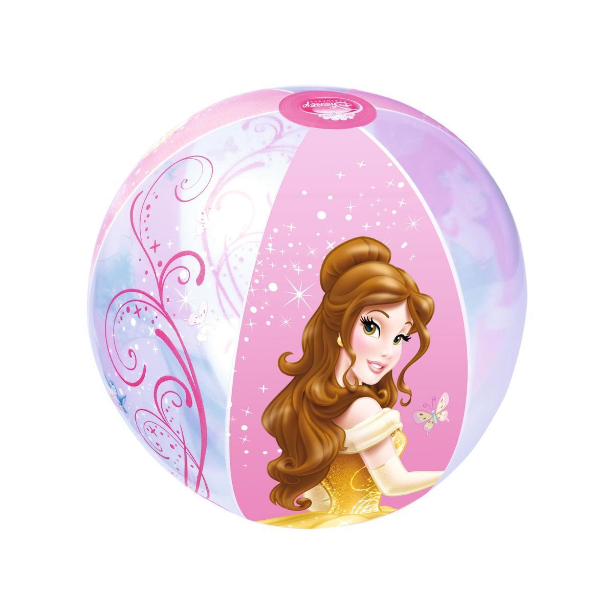 Ballon de plage décor princesses - Diamètre 51 cm - Rose