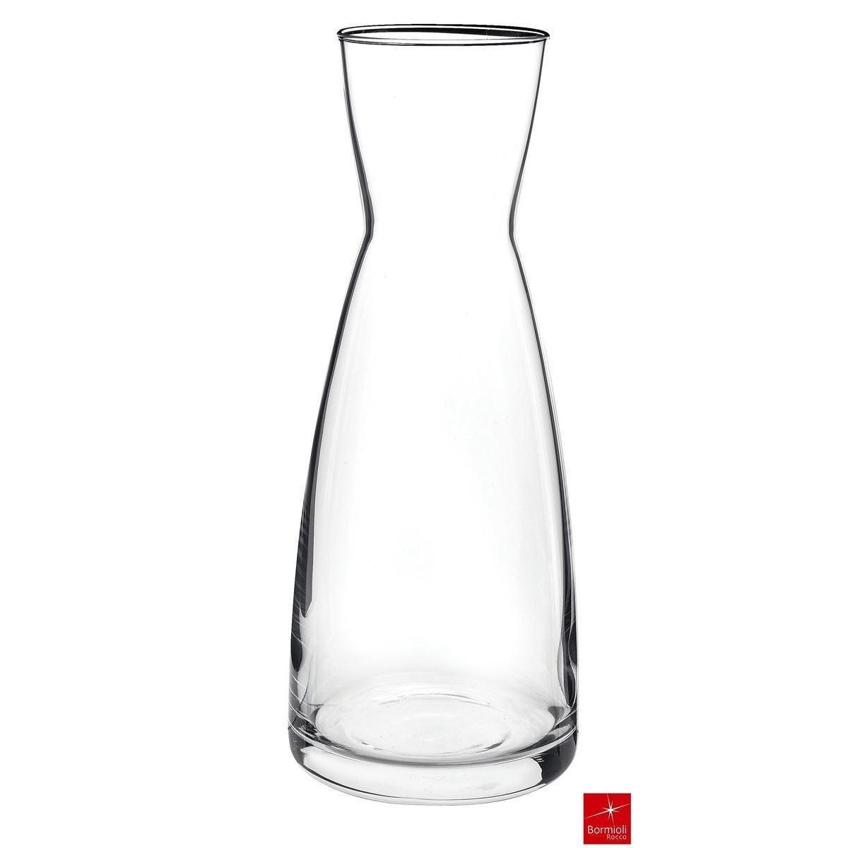 Carafon YPSILON en verre - 1 Litre - Blanc transparent