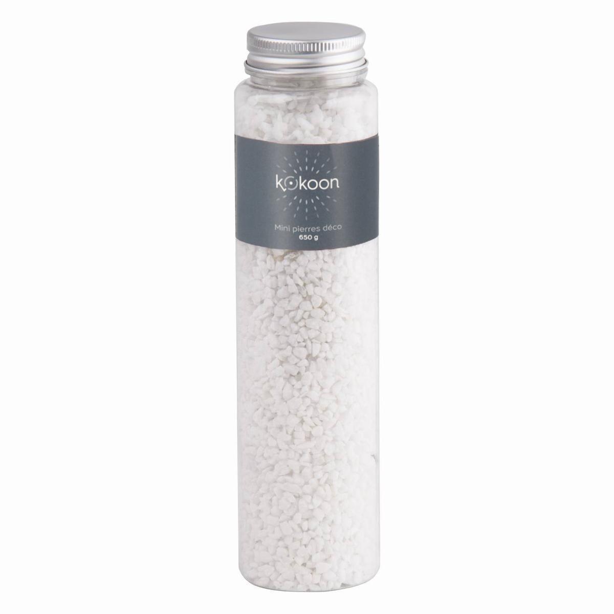 Mini pierres déco - 650 g - Blanc