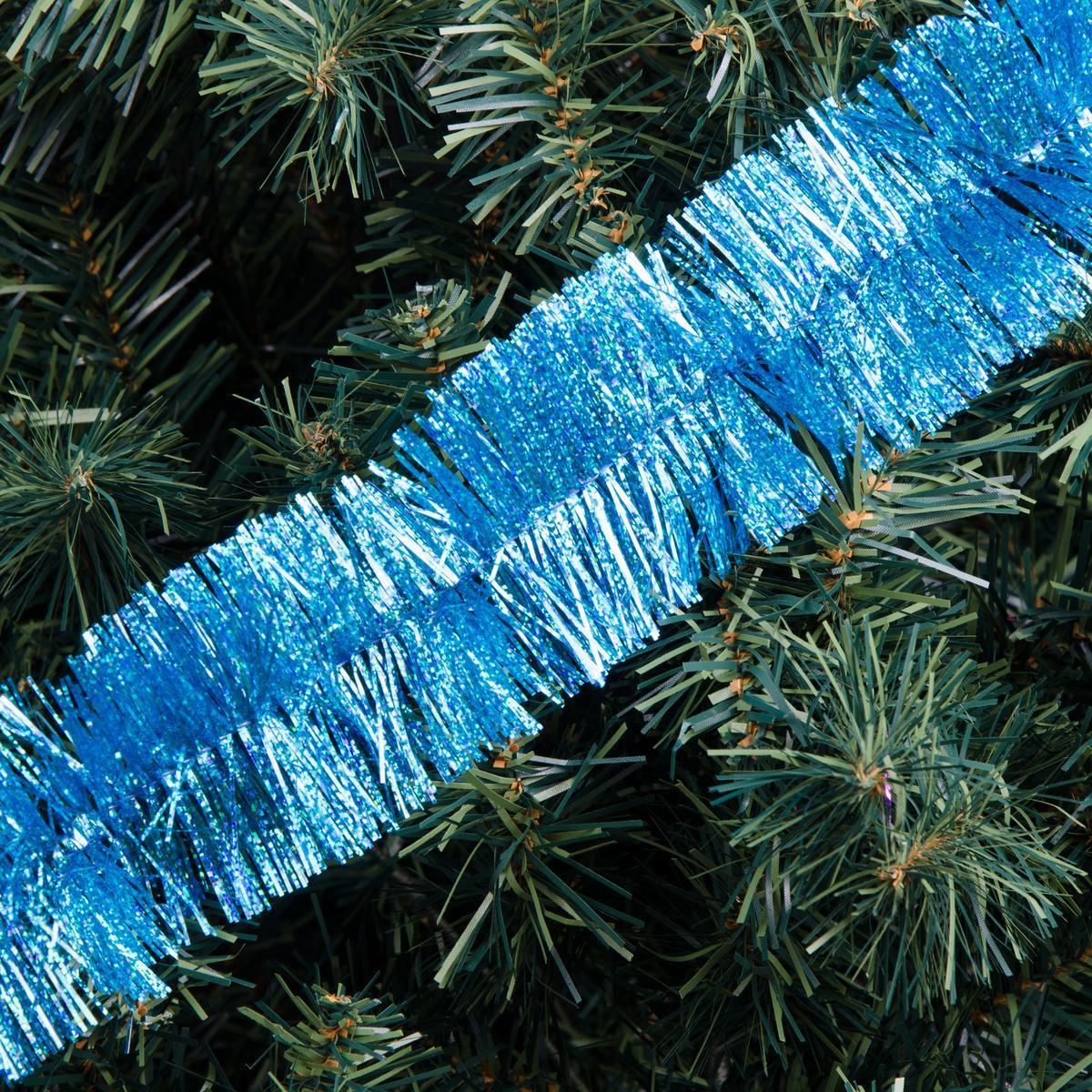 Guirlande scintillante - PVC - 2 m - Bleu turquoise