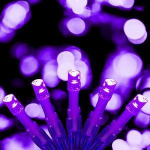 Guirlande électrique 50 led Flash 230 V - Longueur 2,5 mètres - Violet mauve