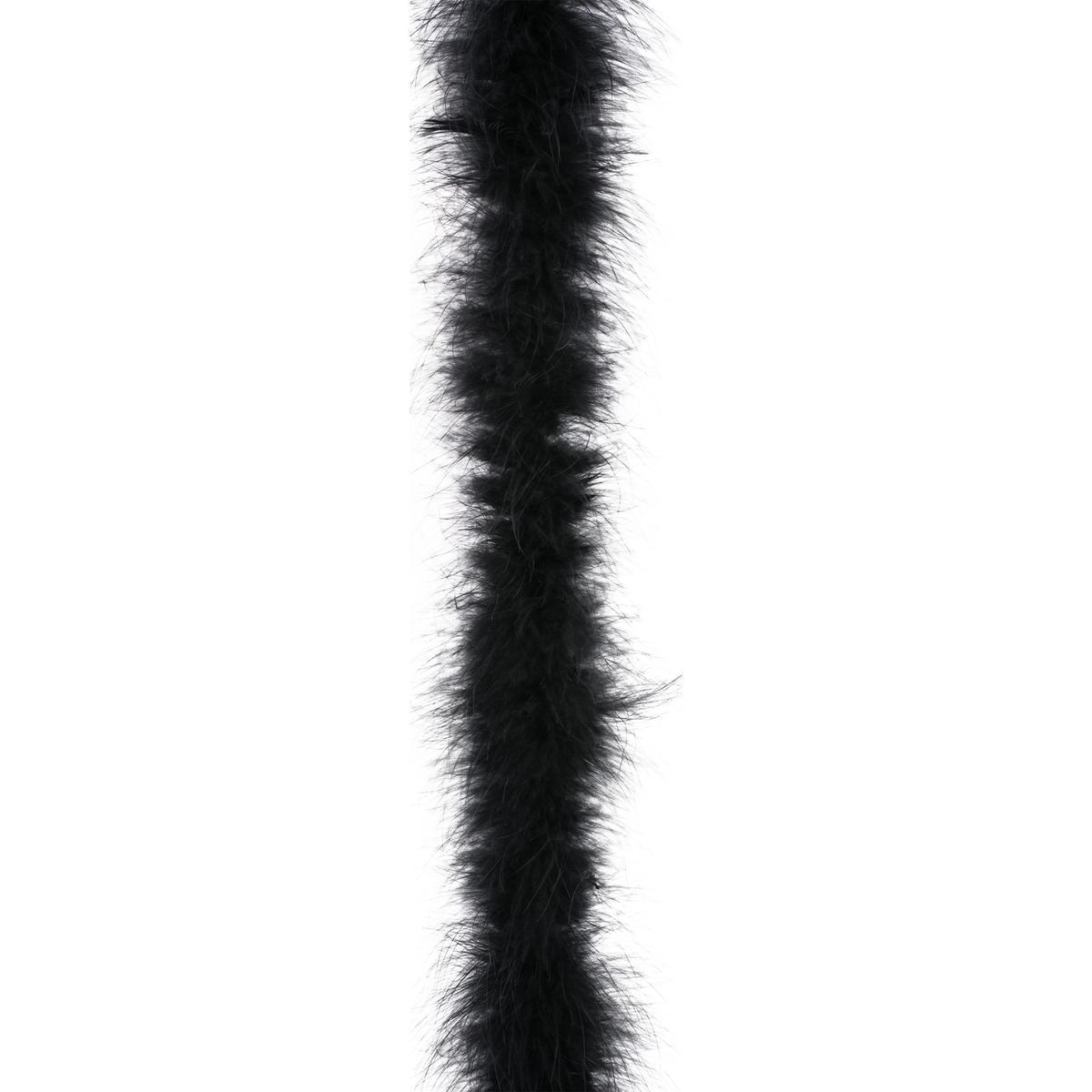 Guirlande plumes - Longueur 180 cm - Noir