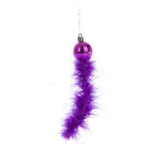 Suspension boule plumes - Hauteur 3 cm - Différents coloris