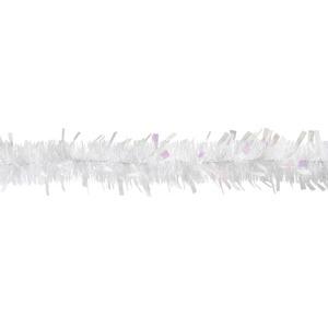 Guirlande scintillante lamelle - 8 x 200 cm - Blanc iridescent