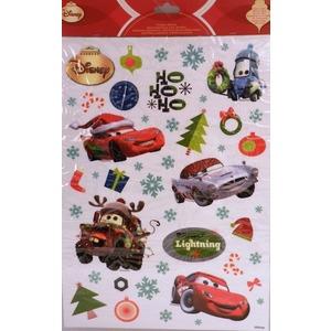 Vitrostatique de Noël Cars - 30 x 42 cm - Multicolore