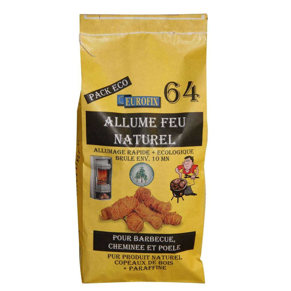 Sachet de 64 allumeurs naturel