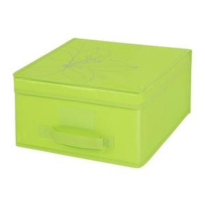 Boîte de rangement en tissu - 30 x 30 x 16 cm - Vert