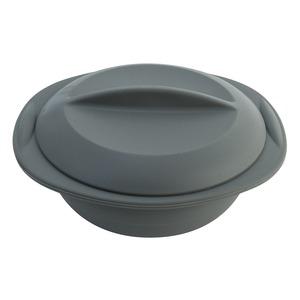 Cocotte en silicone pour cuisson - Diamètre 20 cm - Gris