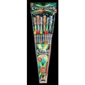 15 fusées Criss Cross - 50 x 9 x 3 - Multicolore