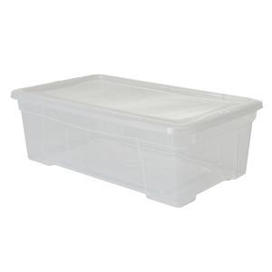 Boîte de rangement 8,7 L - 41,6 x 24 x 14 cm - Blanc transparent