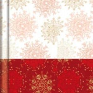 Nappe en rouleau papier dam. 6 x 1.18 m decembre rouge