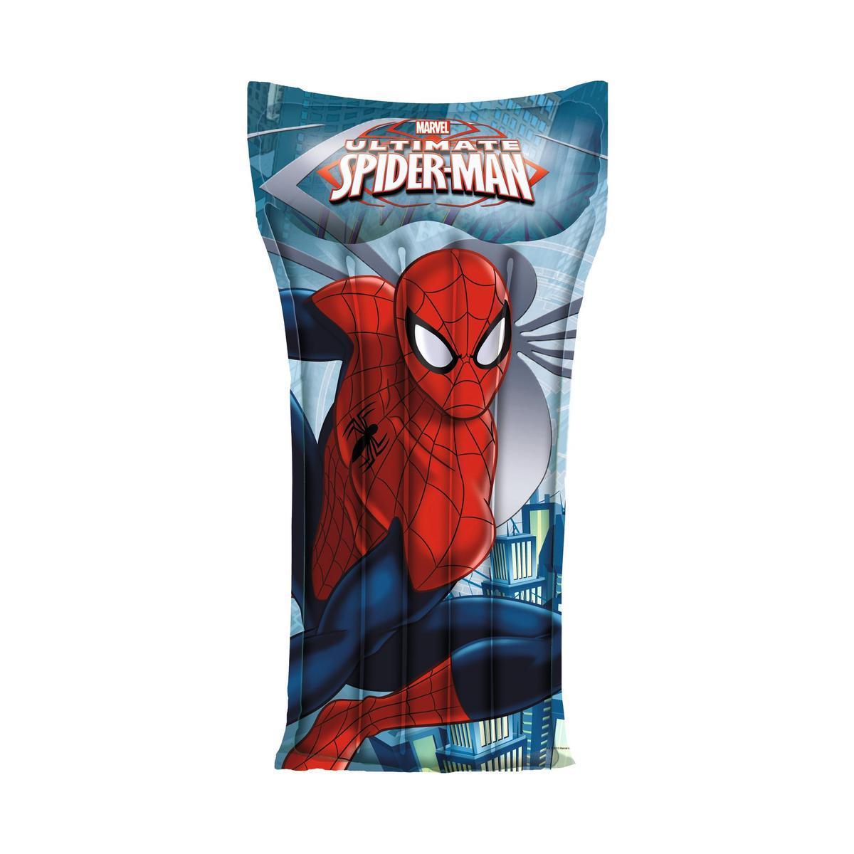 Matelas de plage Spider-man pour enfant - 119 x 61 cm - rouge et bleu