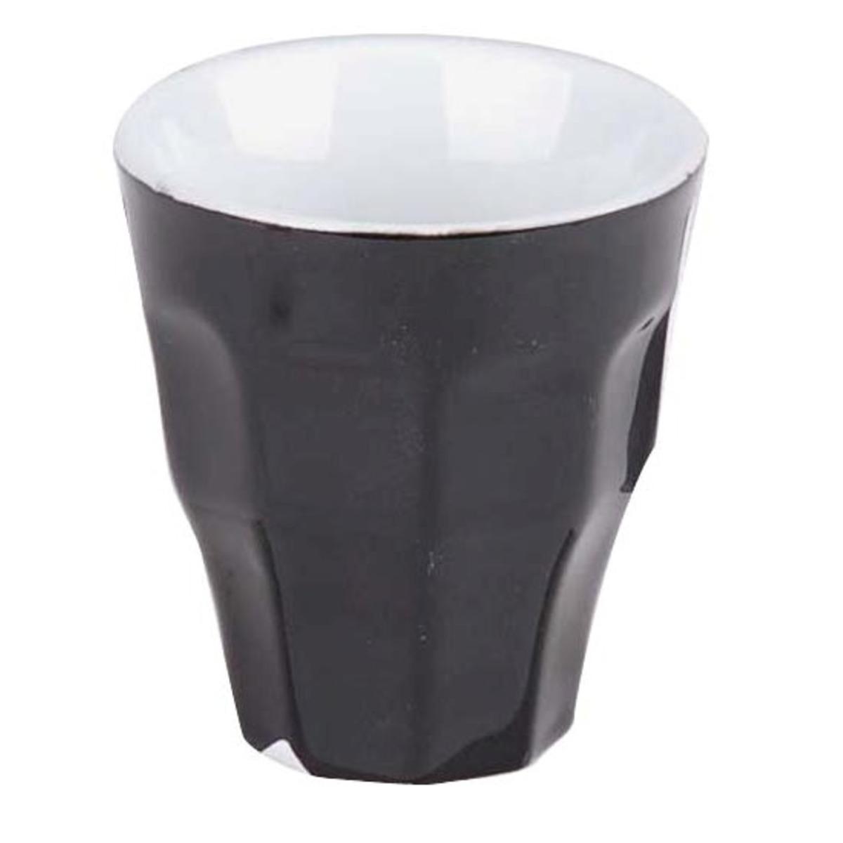 Tasse à expresso en grès - 10 cl - Gris foncé