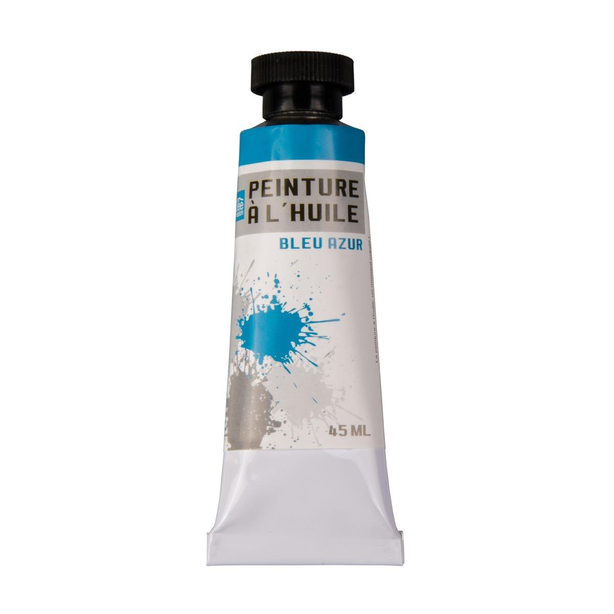 Tube de peinture à l'huile - 45 ml - Bleu azur