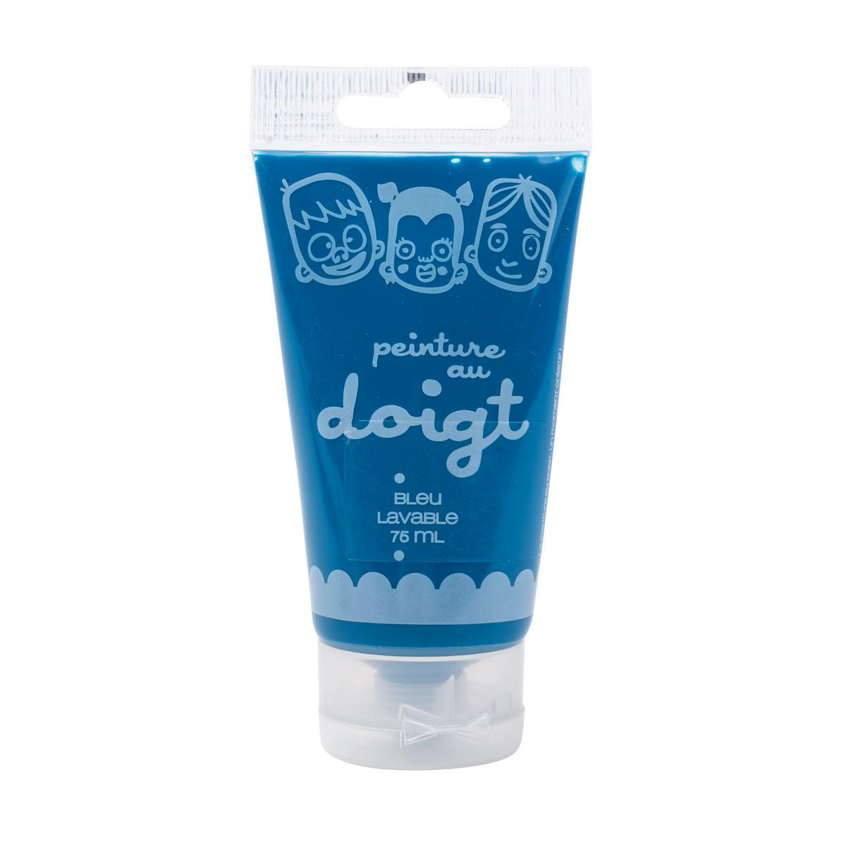 Peinture au doigt - 75 ml - Bleu