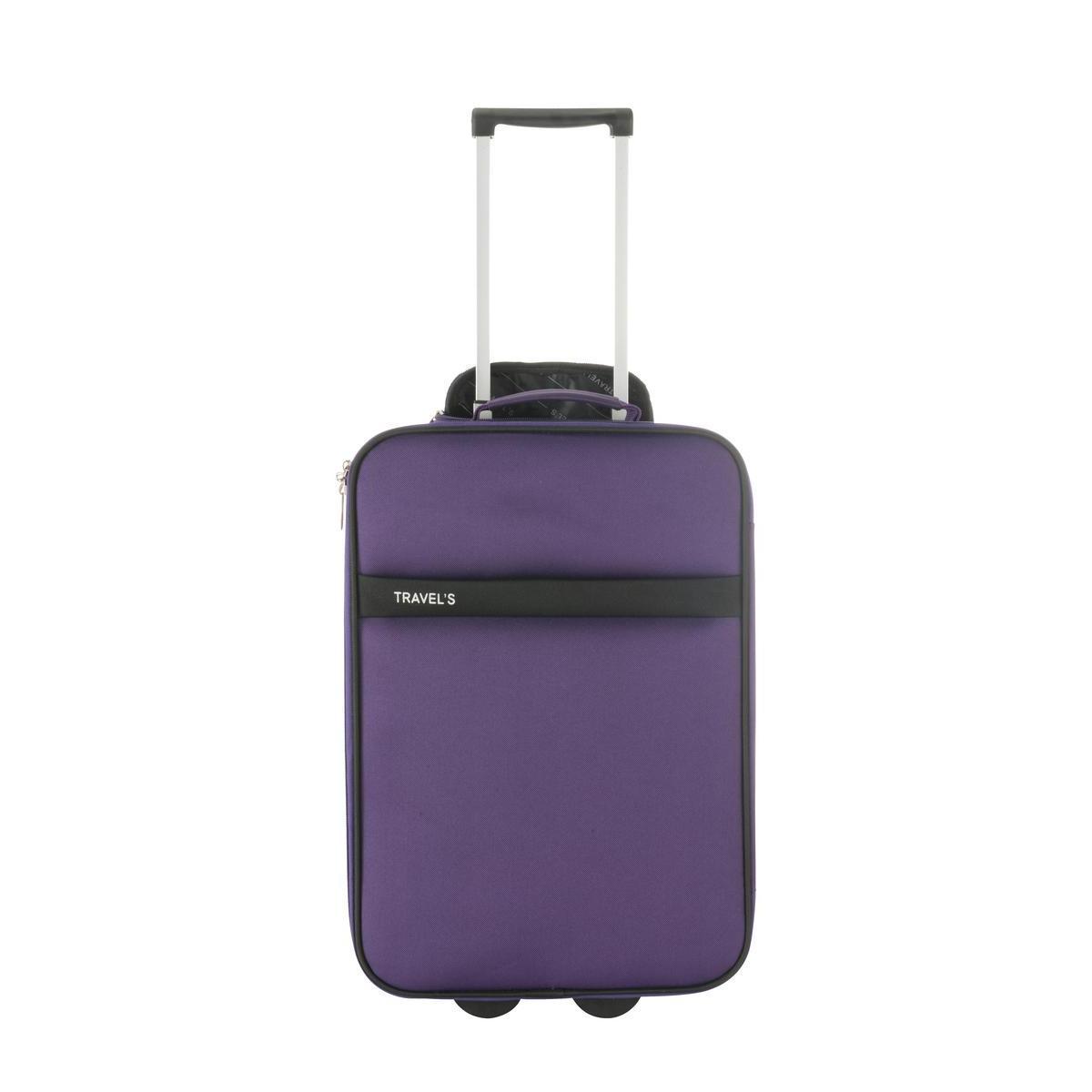 Valise cabine souple - Polyester - 50 x 20 x H 35 cm - Multicolore