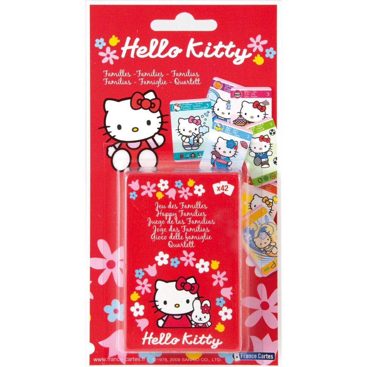 Le jeu de 7 familles Hello Kitty - Papier - 19 x 10 x 15 cm - Multicolore