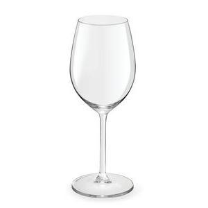 Lot de 3 verres à vin en verre - 25 cl - Blanc transparent