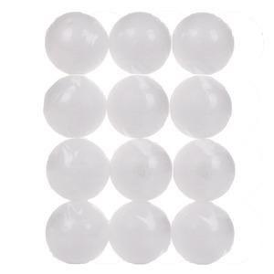 Lot de 12 boules à peindre - Diamètre 5 cm - Blanc