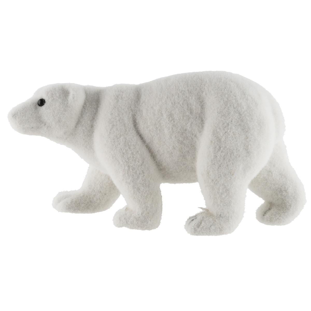 Ours polaire - 30 x 20 cm - Gris et blanc