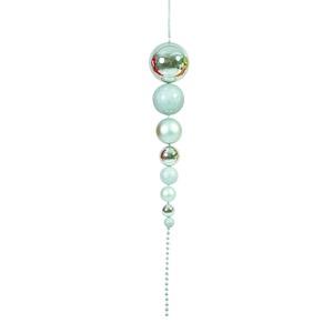 Suspension chaine boule - 100 cm - Gris argent