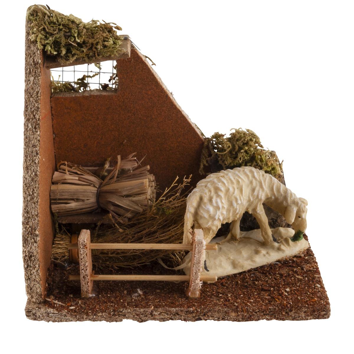 Ferme d'animaux pour crèche - 8 x 14 cm - Différents modèles