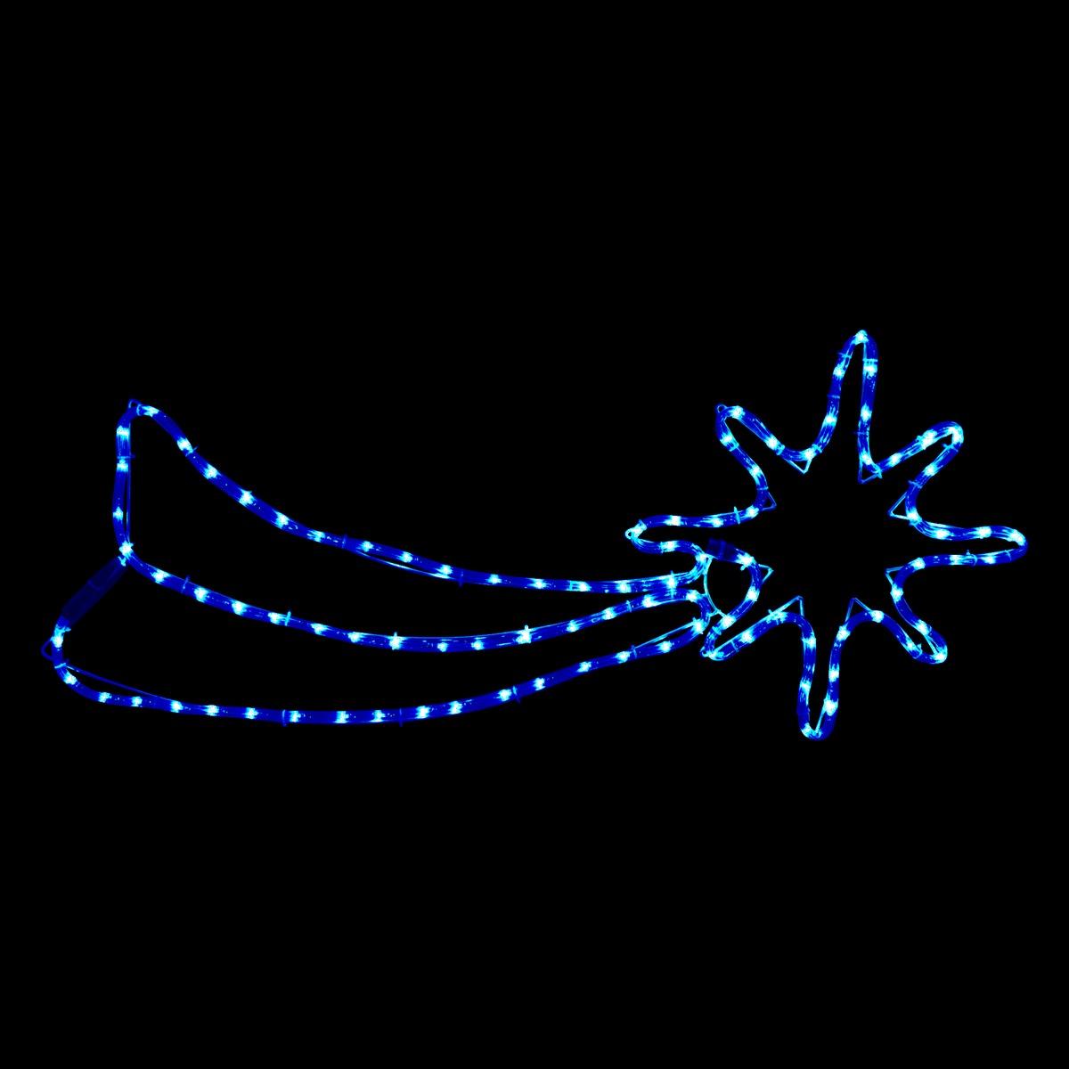 Suspension électrique comète à led 230 V - 101 x 41 cm - Bleu