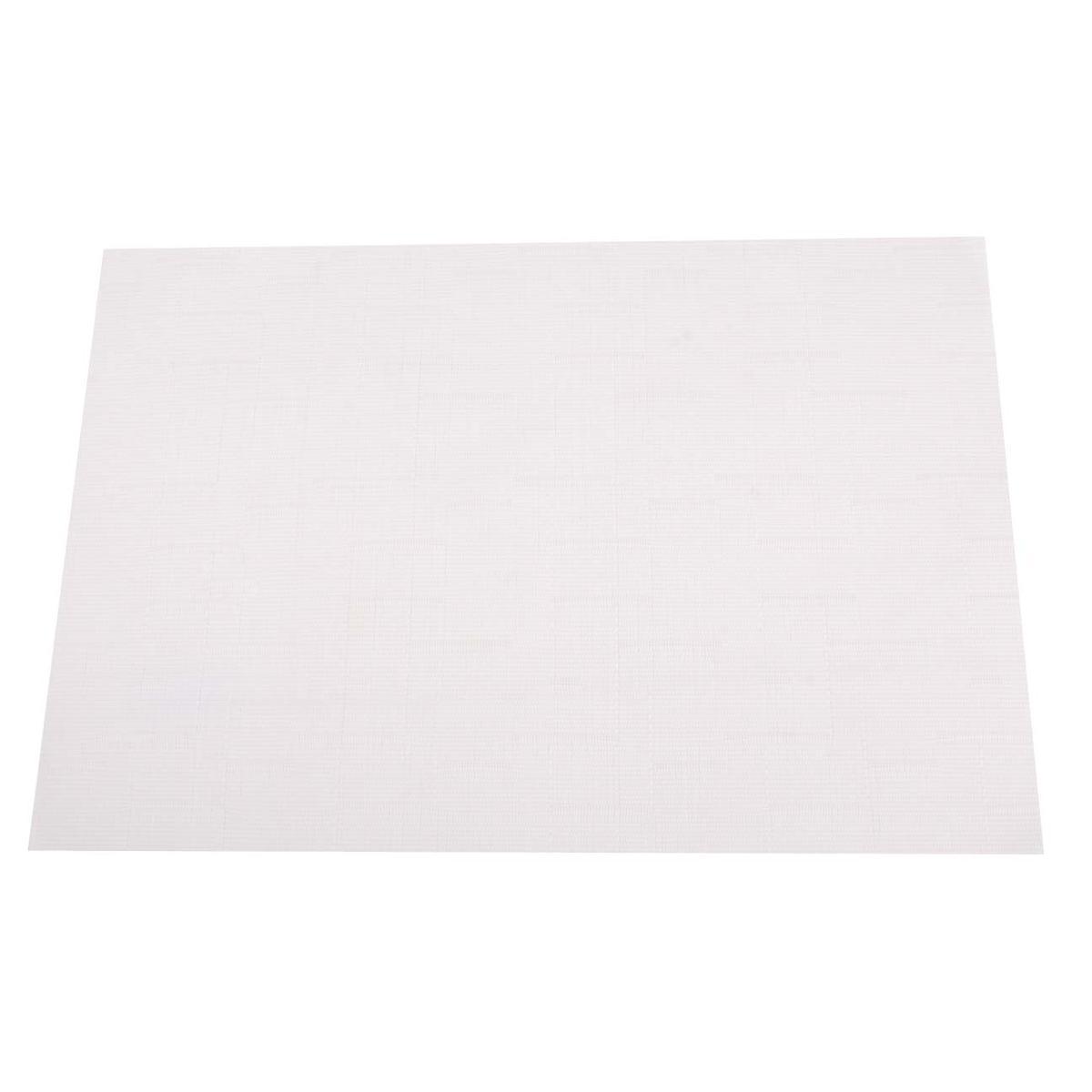 Set de table collection Slub - PVC - 30 x 45 cm - Blanc ivoire