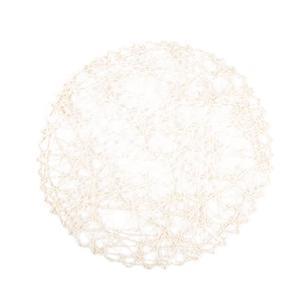 Set de table spirale - 100% papier - Ø 38 cm - Blanc ivoire