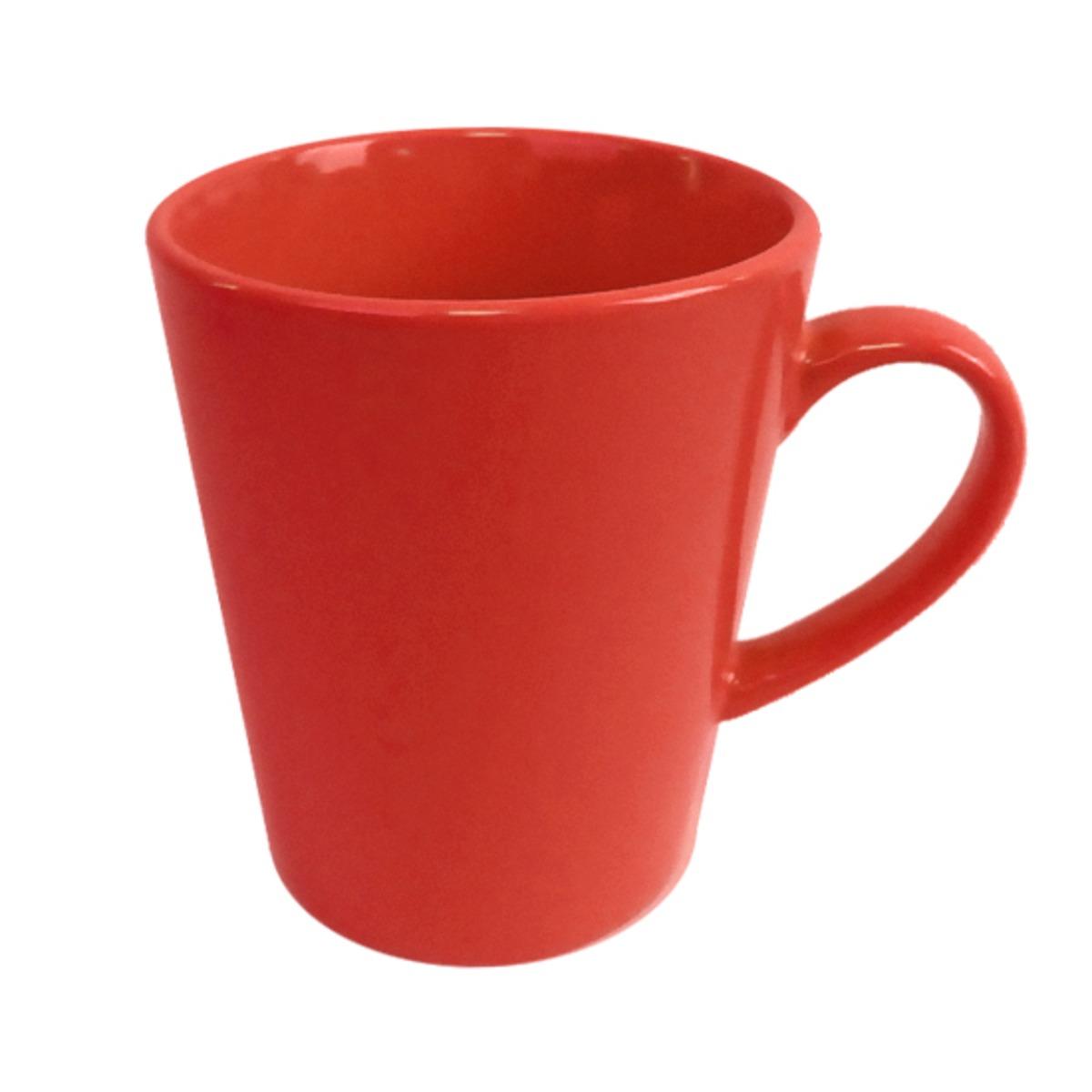 Mug conique en grès - 33 cl - Rouge