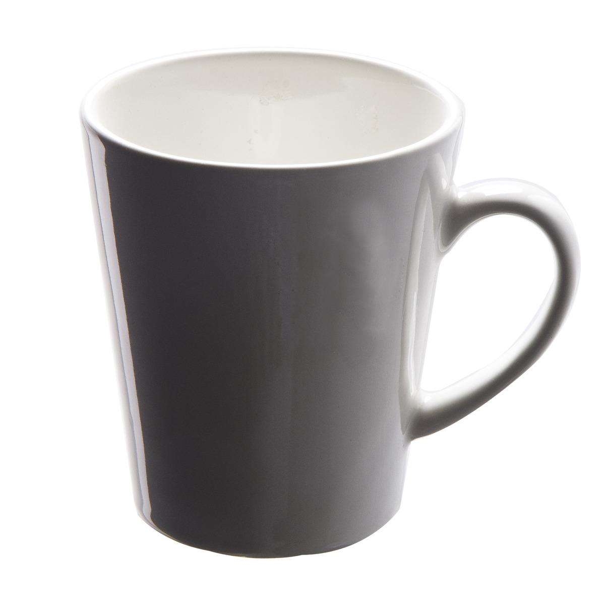 Mug conique en grès - 33 cl - Blanc ivoire