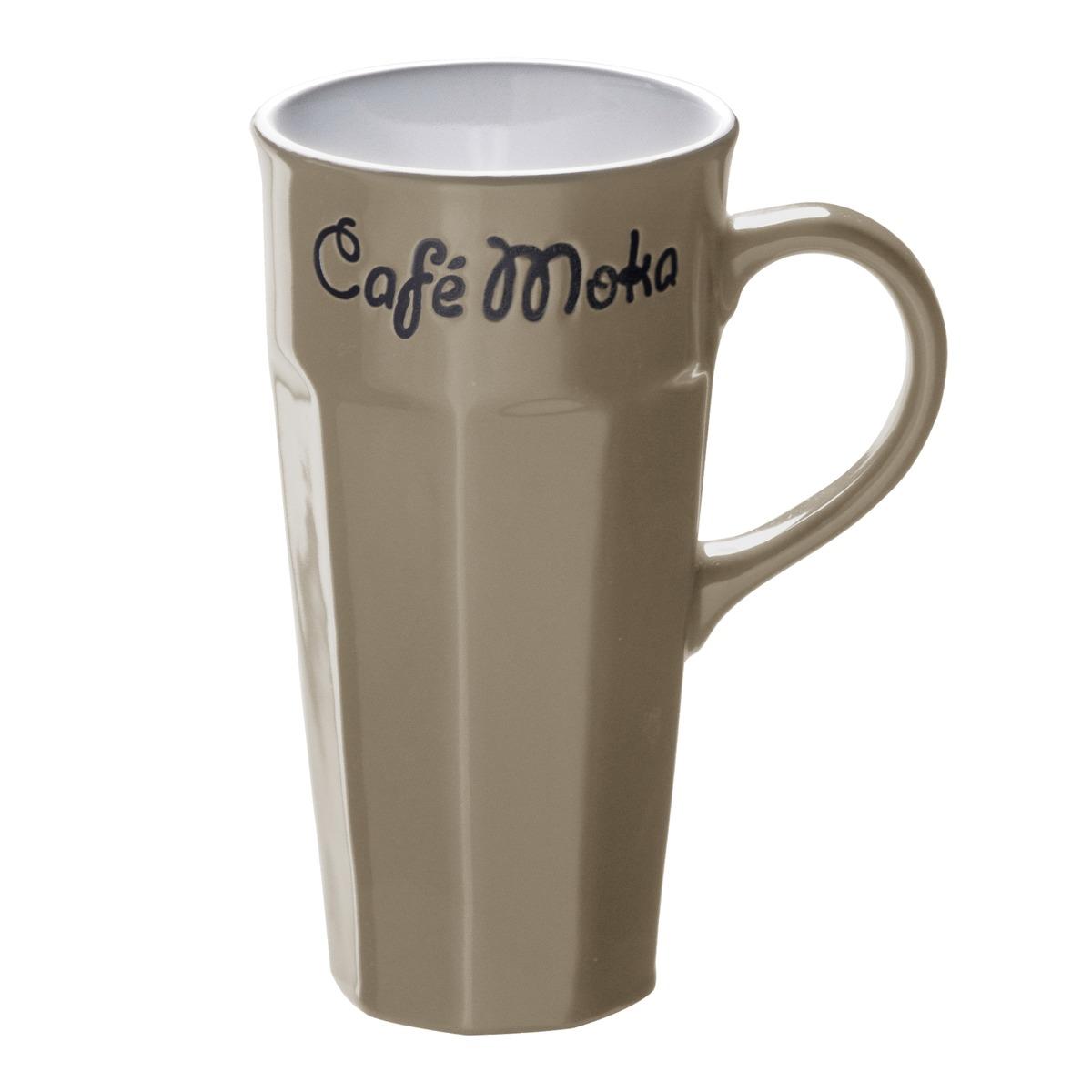 Mug collection Café Moka en grès - 31 cl - Beige