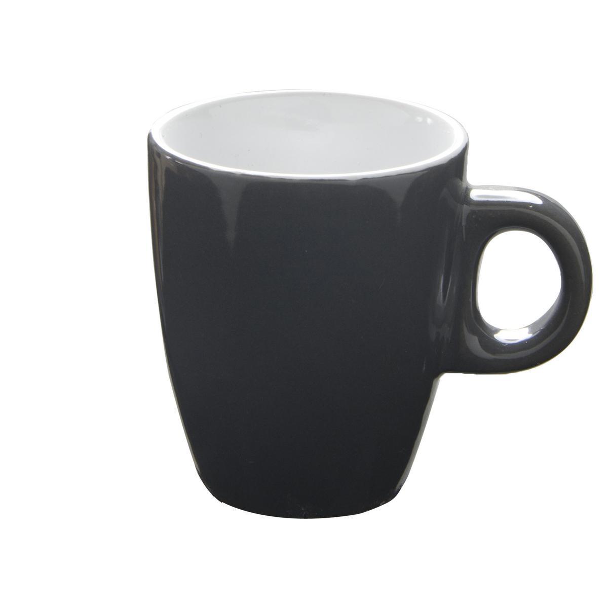 Tasse expresso en grès - 10 cl - Gris anthracite