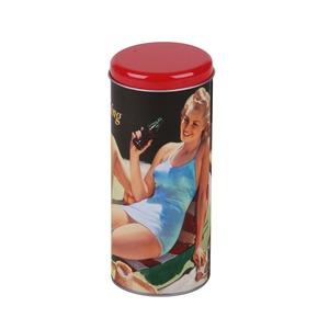 Boîte à capsule café ou thé Coca Cola vintage - 8 x 18 cm - Multicolore
