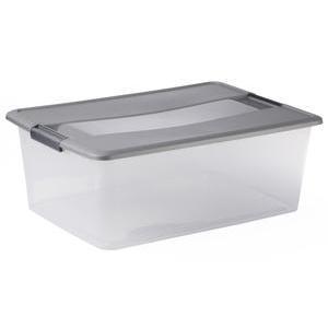 Boîte de rangement Kliker - 35 L - Différents modèles - Transparent, gris