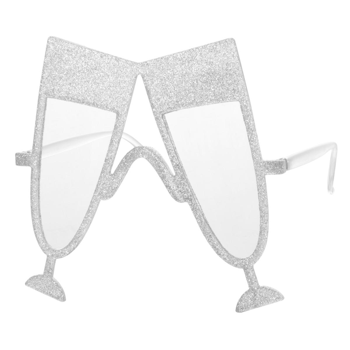 Lunettes en forme de coupe de champagne - 14,4 x 14,4 x 13,3 cm - Différents coloris