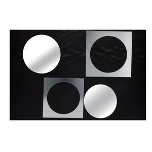 Stickers miroir géométrique - Plastique - 40 x 60 cm - Multicolore