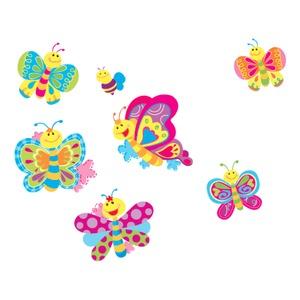 Stickers colorés Papillons - 41 x 29 cm - Multicolore