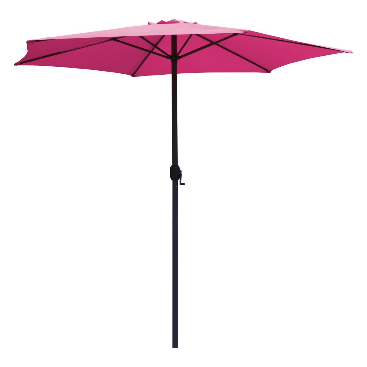 Parasol rond - Diamètre 2,7 m - Rouge framboise