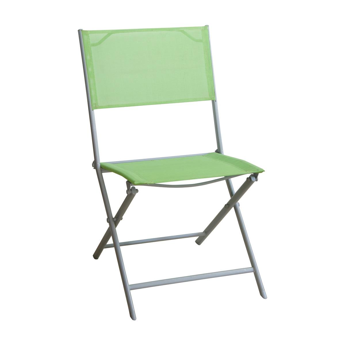 Chaise de jardin Capri - 43 x 52 x H 73 cm - Vert anis