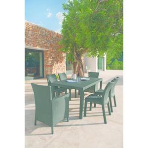 Chaise de salon de jardin - 42 x 42 x H 90 cm - Gris anthracite