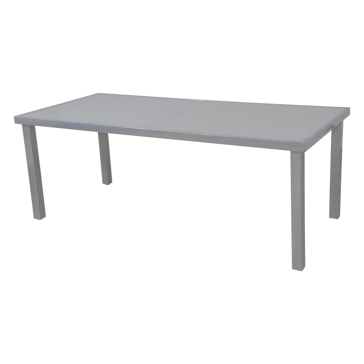 Table réglisse - 200 x 90 x 74 cm - Gris