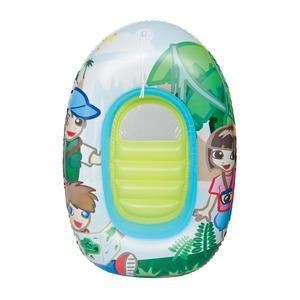 Bateau enfant décor jungle avec fenêtre au sol - 102 x 69 cm - Vert