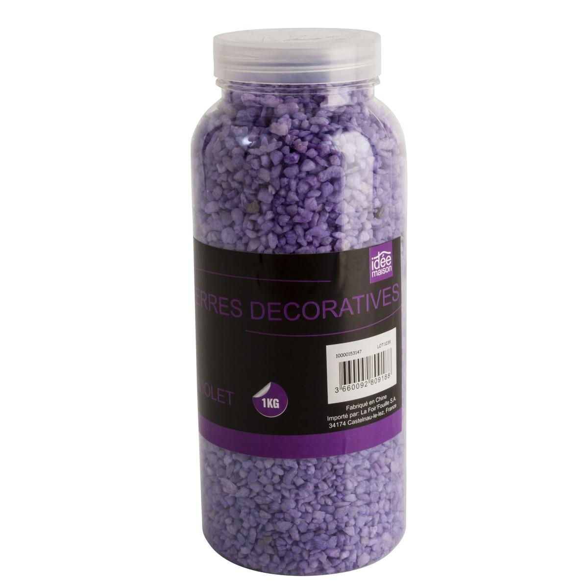 Mini pierres décoratives pour composition - 1 kilo - Violet